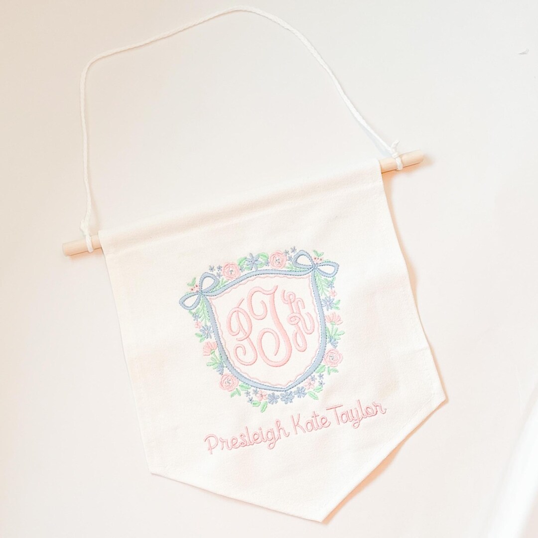 Custom Embroidered Banner - Etsy