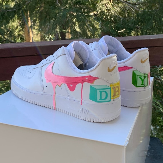 custom drip air force ones