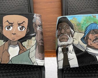 Boondocks Custom Slides – Hand Painted Huey & Riley Fan Art  display picture 1
