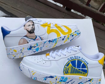 Custom AF1 Golden State Warriors 30 - Etsy