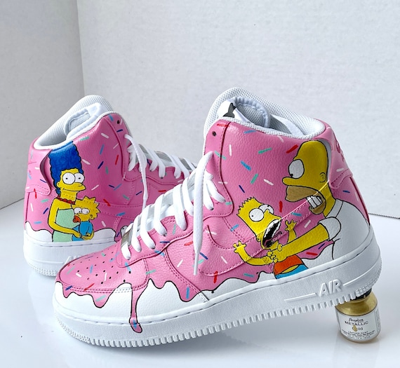 Custom air force cheap 1 bart simpson