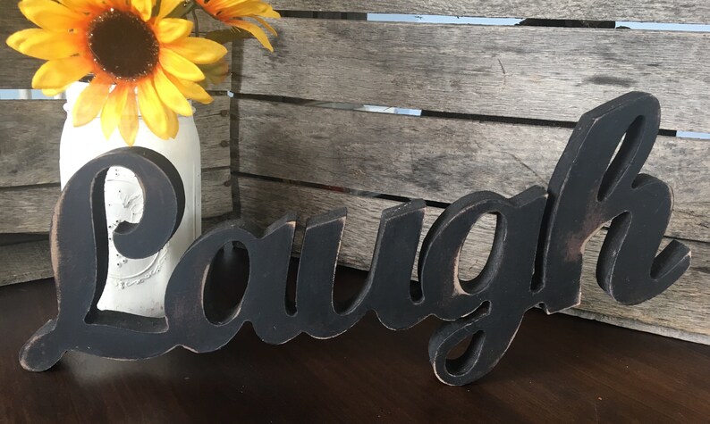 Signo de risa decoración de la granja amor para reír | Etsy