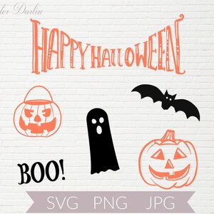 Halloween SVG Bundle | Halloween Svgs | Pumpkin SVG | Spooky Fun Svgs | Fall SVGs | Halloween Cricut Cut Files