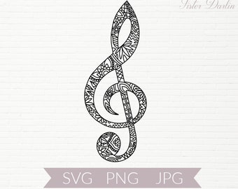 Download Music Note Mandala Svg