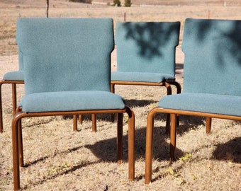 MCM Sanders Bentwood Chairs (6) Stackable