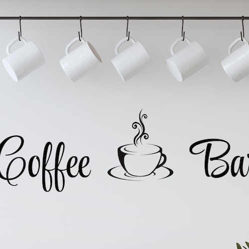 Coffee Cappuccino Latte Espresso Wall Decal Vinyl Decal Etsy