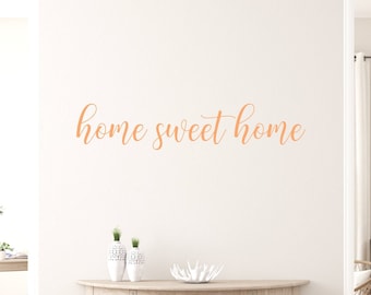 Home Sweet Home Wall Decal, Living Room Wall Art, Family Room Wall Decor