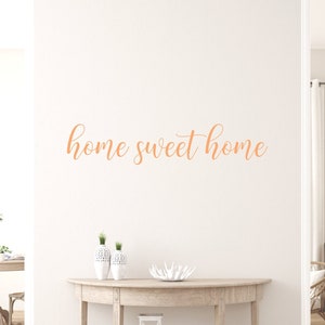 Home Sweet Home Wall Decal, Living Room Wall Art, Family Room Wall Decor image 1