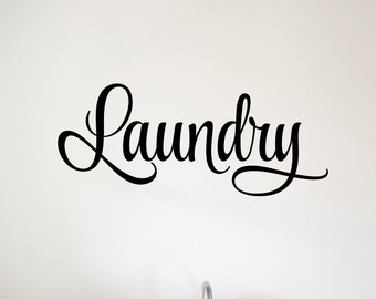 Laundry Room Decal - Laundry Stickers - Laundry Wall Decal - Laundry Decal - Laundry Room Decor - Laundry Vinyl Decal - Laundry Wall Sticker