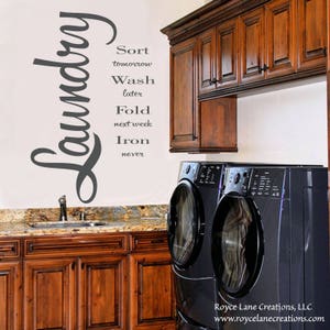 Laundry Wash Dry Fold-laundry Room Decal Laundry Room Decor - Etsy