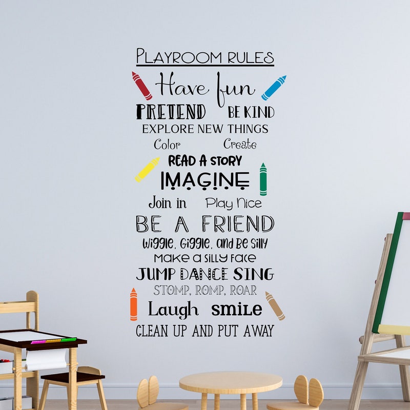 Playroom Rules - Etsy
