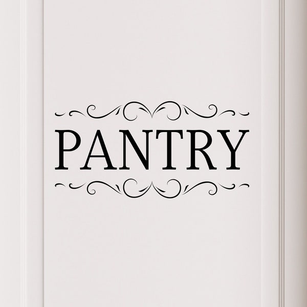 Pantry Decal - Pantry Sticker - Pantry Wall Decor - Pantry Door Decal - Door Sticker - Pantry Door Sticker - Pantry Wall Decal