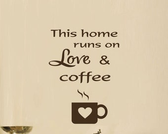 Kitchen Wall Decal Coffee Decal- Kitchen Decal Kitchen Art- Coffee Decoration Coffee Decor Kitchen-Kitchen Coffee Decor