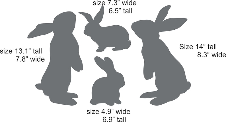 Bunny Decor for Nursery Nursery Bunny Rabbit Decals Woodland Bunny Bunny Rabbit Decor Nursery Bunny Decor Nursery Bunny Wall Art