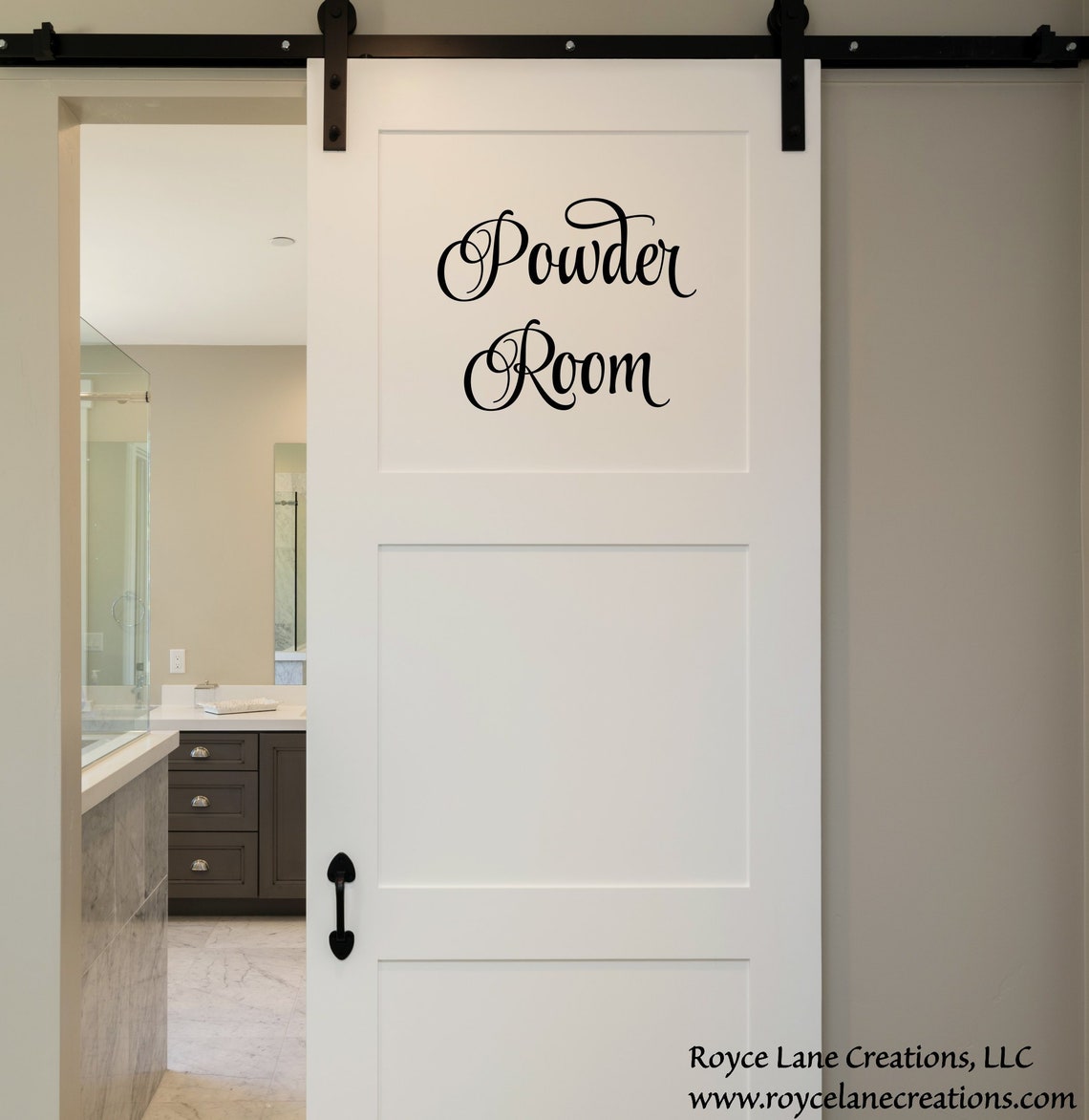 Powder Room Decal / Powder Room Wall Decal / Powder Room Door Etsy