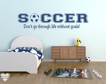 Soccer Quotes Boys / Soccer Wall Decal / Soccer Wall Stickers / Soccer Wall Decor / Soccer Decal for Boys Room / Soccer Decal / Soccer Decor