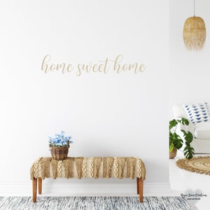 Home Sweet Home Wall Decal, Living Room Wall Art, Family Room Wall Decor image 2