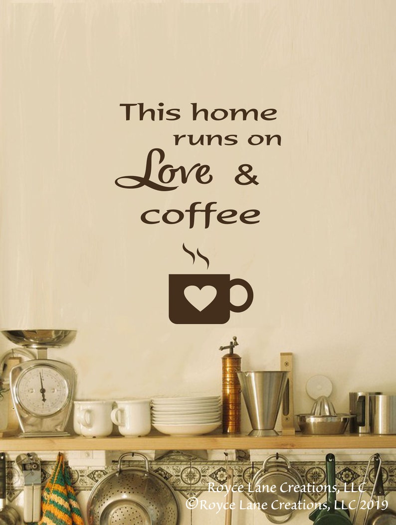 Kitchen Wall Decal Coffee Decal Kitchen Decal Kitchen Art Etsy