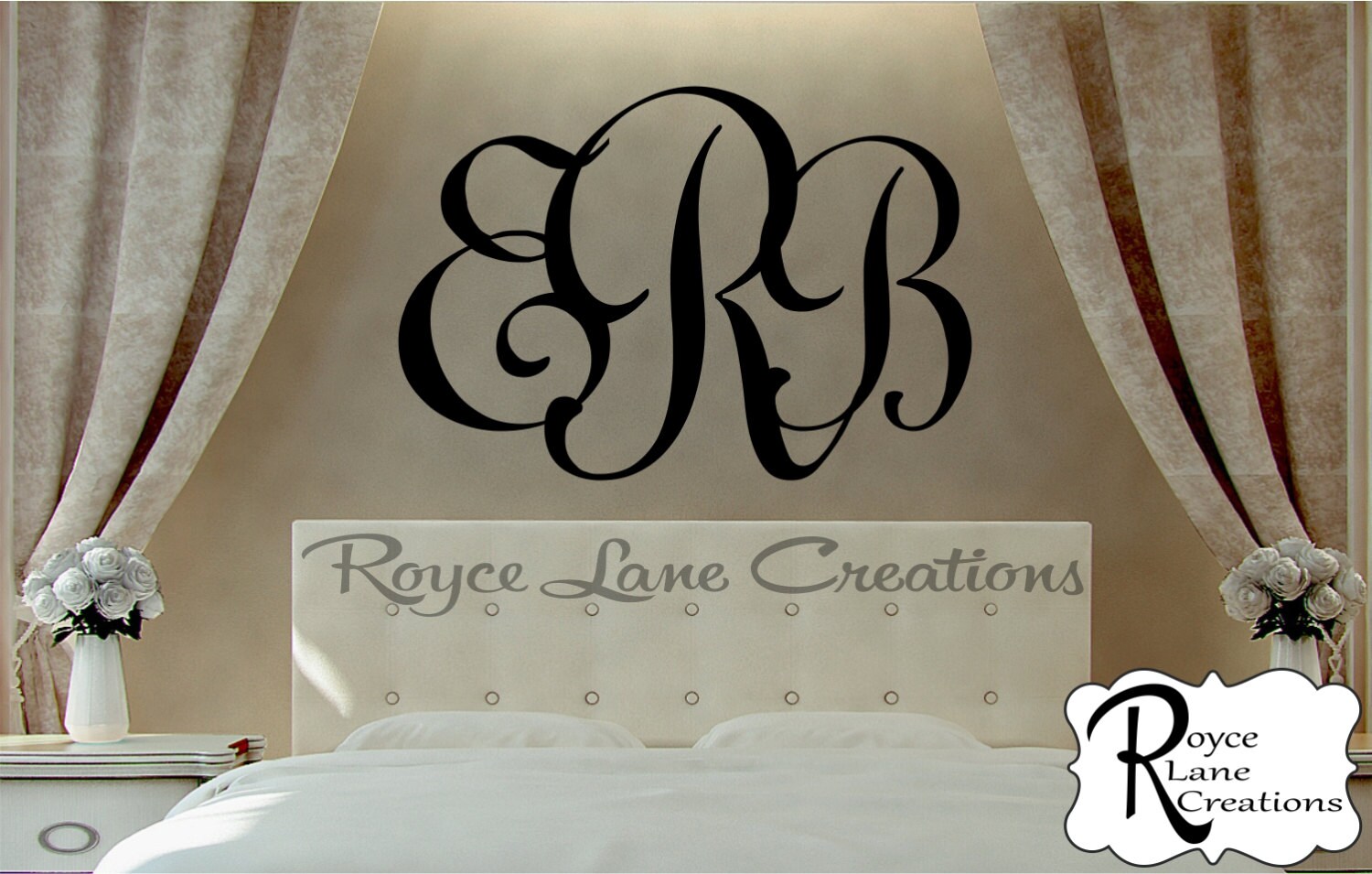 Initial Monogram Personalized Initial Monogram 1 B2 Initial | Etsy