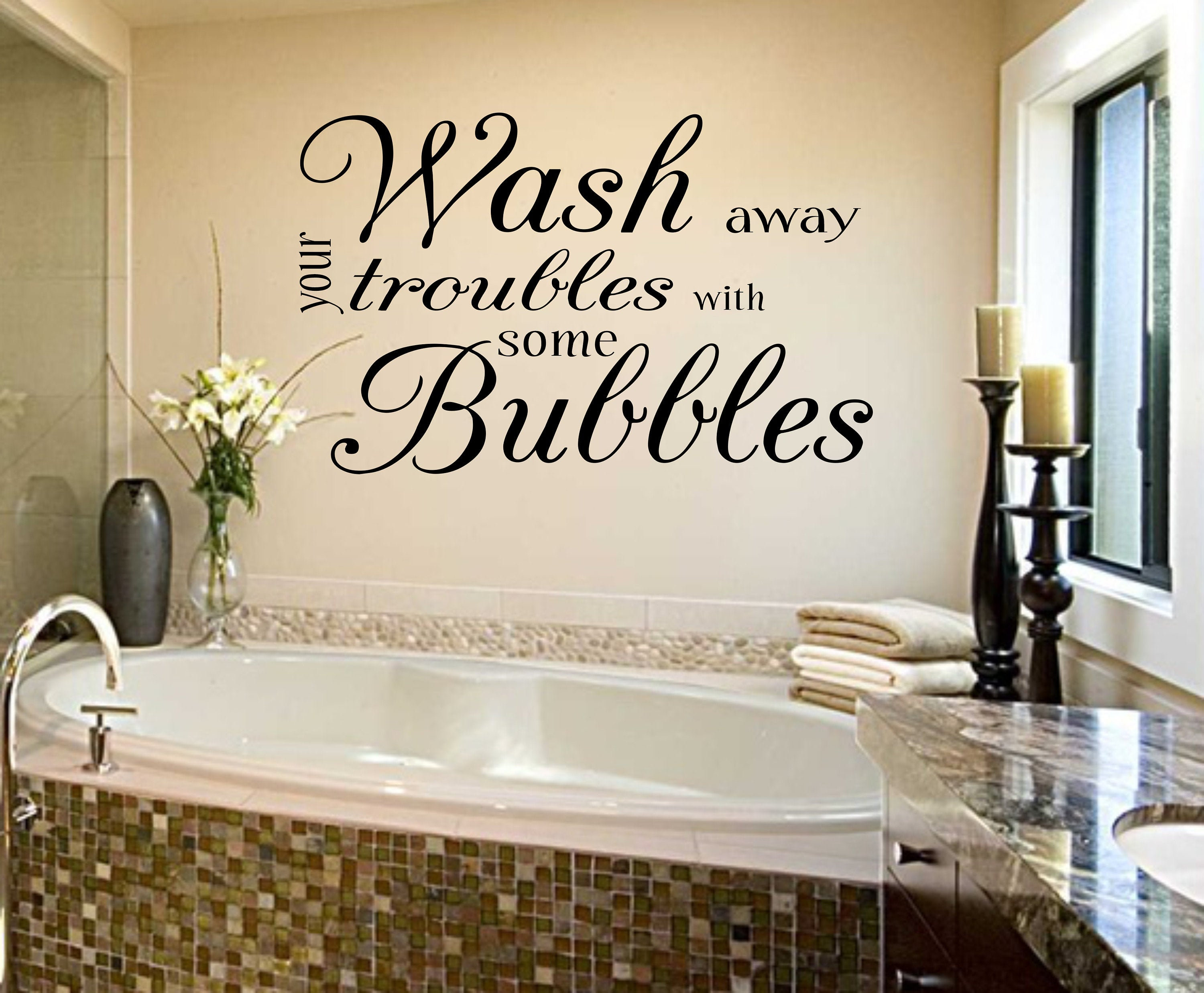 Bathroom Wall Decor Wash Away Your Troubles With Some Bubbles