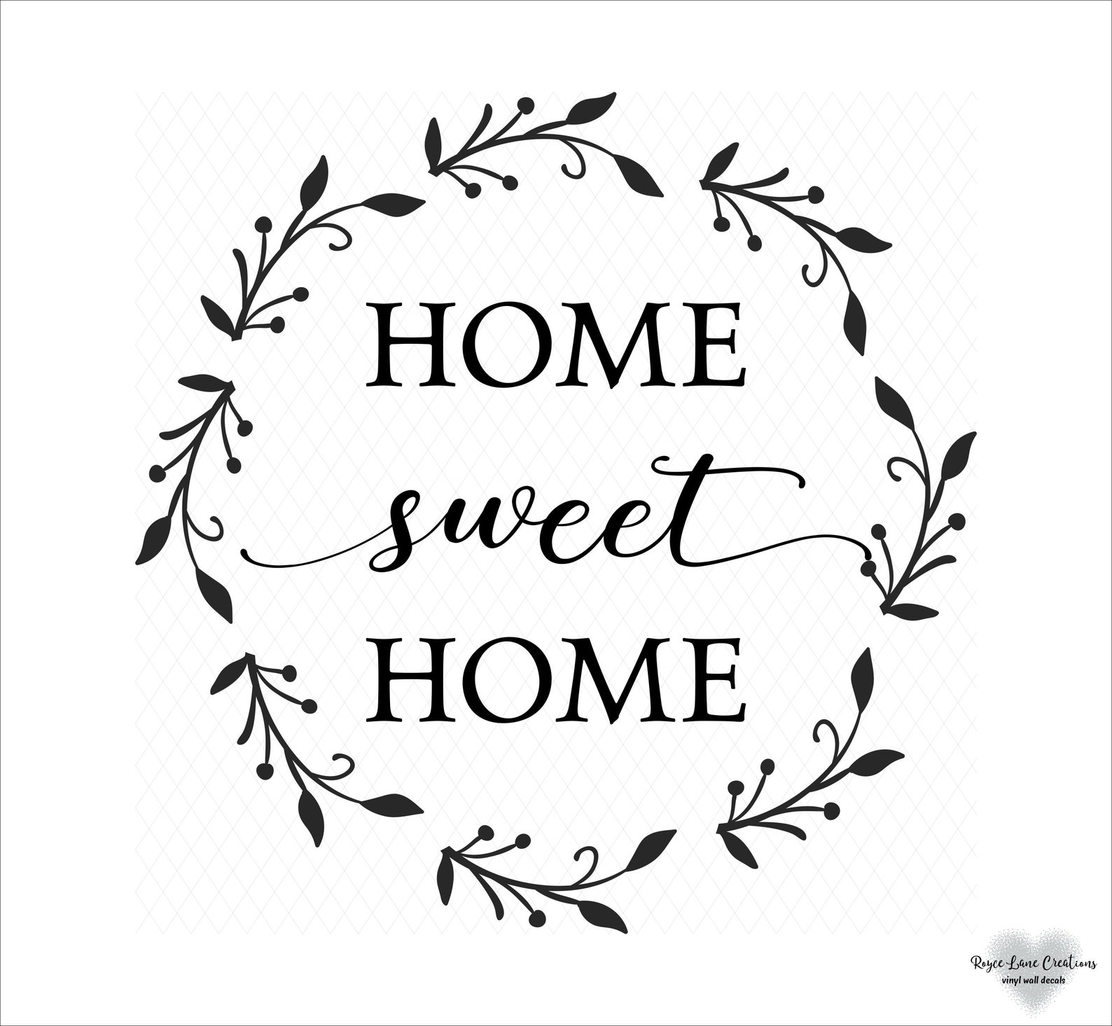 Home Sweet Home Decal / Home Sweet Home Door Decals / Home - Etsy
