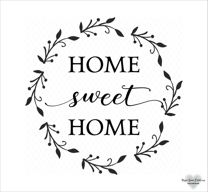 Home Sweet Home Decal / Home Sweet Home Door Decals / Home Etsy