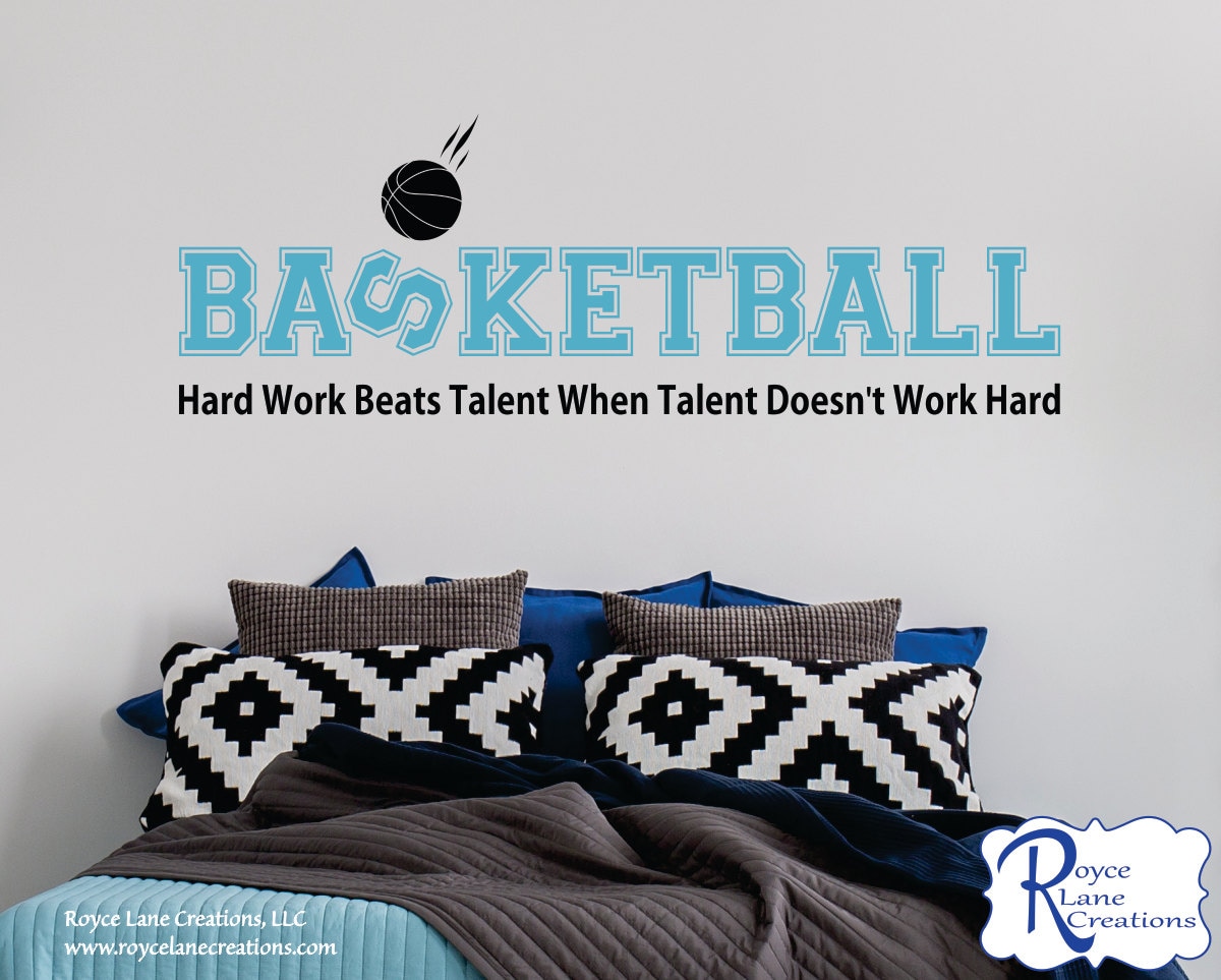 Basketball Wall Decal Basketball Quote SBA1 Basketball Etsy