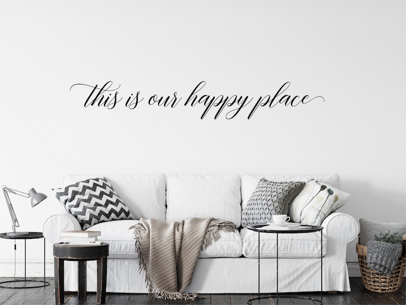 This is Our Happy Place Decal / This is Our Happy Place Wall Etsy