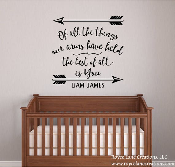 Baby Boy Nursery Decal Baby Boy Quotes Nursery Name Decals Boy Of