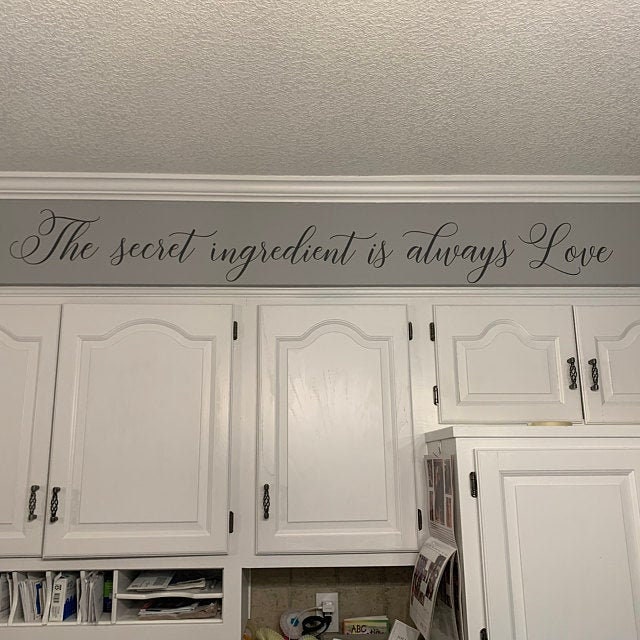 The Secret Ingredient is Always Love Decal /kitchen Sayings/kitchen ...