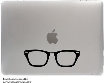 Tiny Nerd Glasses MacBook Decal Nerd Glasses Laptop Decal - Etsy