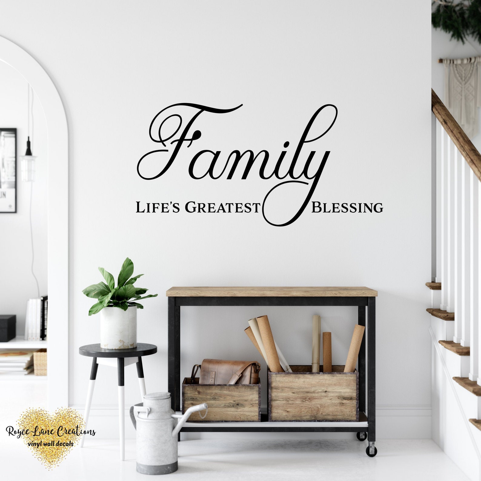 Family Quote Wall Decor, Family Wall Decal, Family Life's Greatest