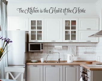 The Kitchen Is The Heart Of The Home Quote Wall Decal Decorative Adesivo De Pare