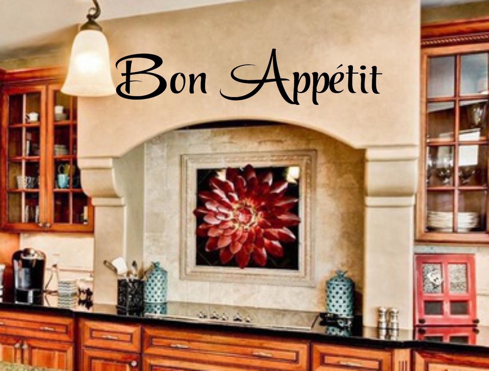 kitchen wall decal bon appetite