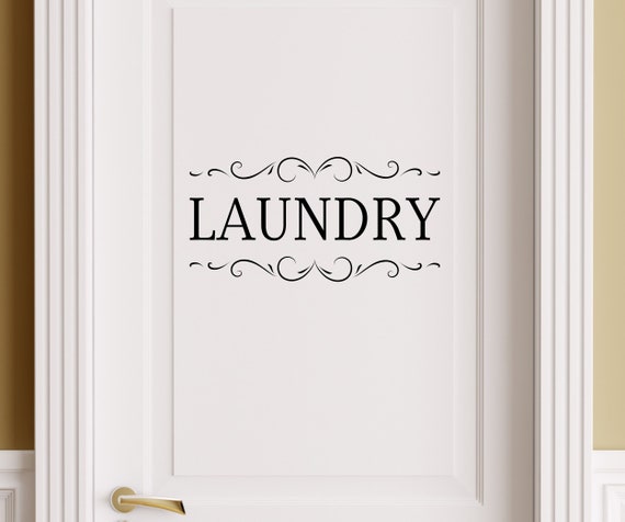 Laundry Decal - Laundry Sticker - Laundry Wall Decor - Laundry Door Decal - Door Sticker - Laundry Door Sticker - Laundry Wall Decal