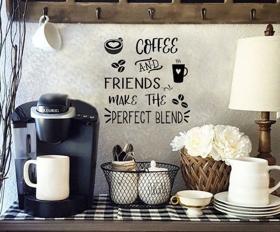 Vinilo para cafetería con dibujo taza café