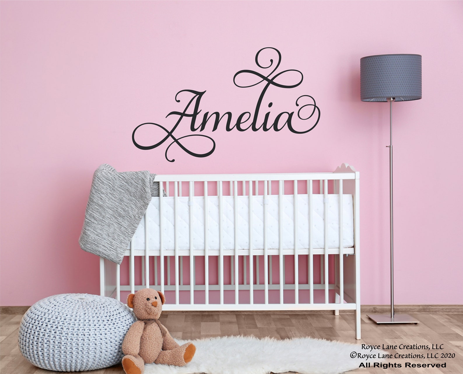 Baby Girl Name Decal / Baby Girl Name for Wall / Nursery Name Etsy