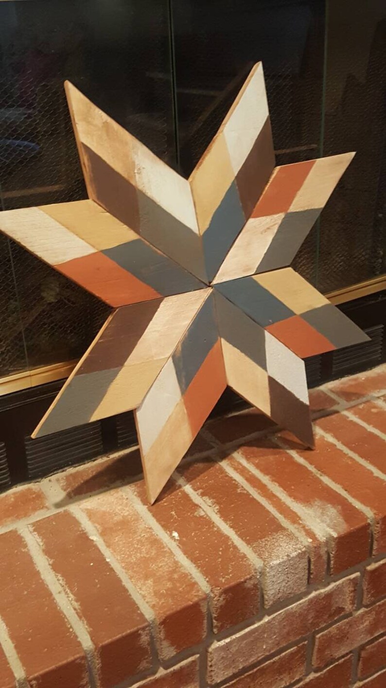 Rustic Wooden Texas Star Barn Quilt Rustic 8 Point Star Etsy