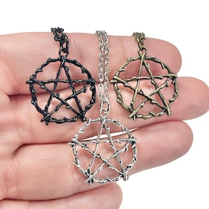 Diamond pentagram shop necklace