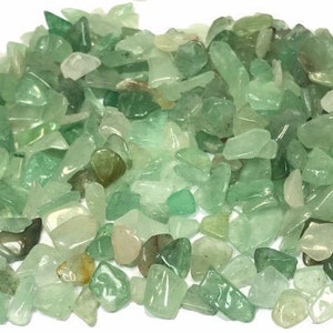 Small Green Aventurine Gemstone Chips, 50 Grams, 100 Grams, or 1 Pound, Holiday Gift Mothers Day image 1