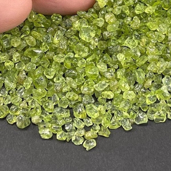 Tiny Green Peridot Chips, 50 Grams, 100 Grams or 1 Pound, Green Gemstone Chips, August Birthstone Embellishments Gift Mothers Day