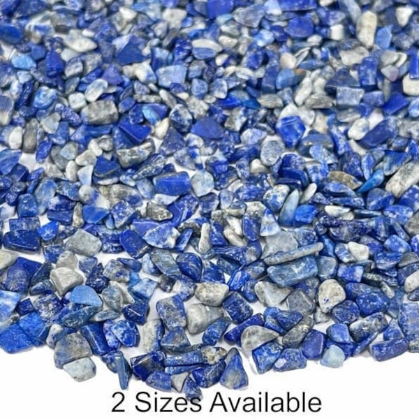 Lapis Lazuli Chips; 50 Grams or 100 Grams, Lapis Lazuli Gemstone Chip Embellishments, Holiday Gift Mothers Day