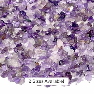 Amethyst Gemstone Chips 50 grams, 100 Grams or 1 Pound, Purple and Clear Crystal Pieces, Holiday Gift Mothers Day Bild 1