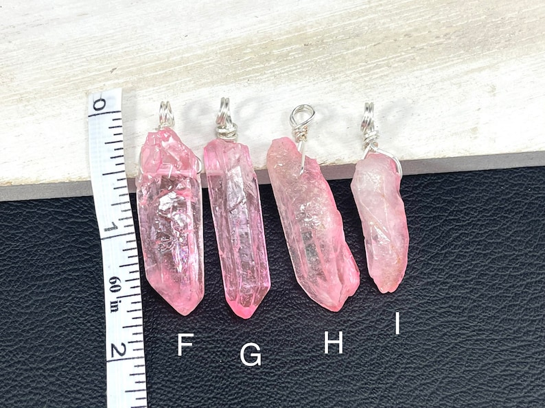 Bright Pink Quartz Necklace Pink Raw Quartz Pendant Mother/'s Day Gift