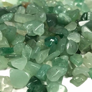 Small Green Aventurine Gemstone Chips, 50 Grams, 100 Grams, or 1 Pound, Holiday Gift Mothers Day image 8