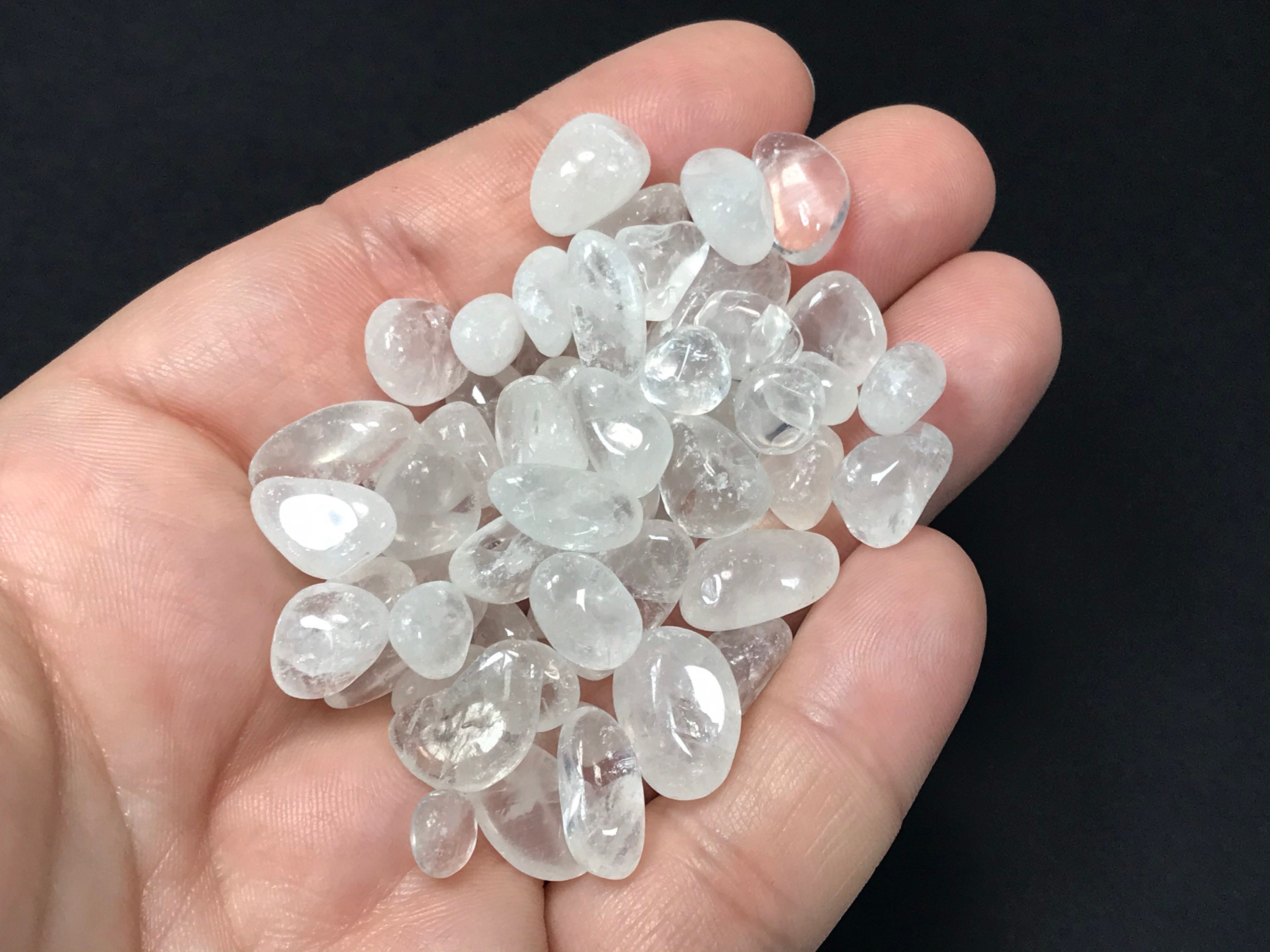 Clear Quartz Chips 50 Grams Clear Quartz Gemstone Chip Etsy