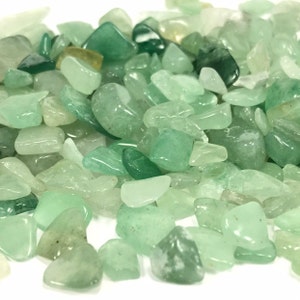 Small Green Aventurine Gemstone Chips, 50 Grams, 100 Grams, or 1 Pound, Holiday Gift Mothers Day image 7