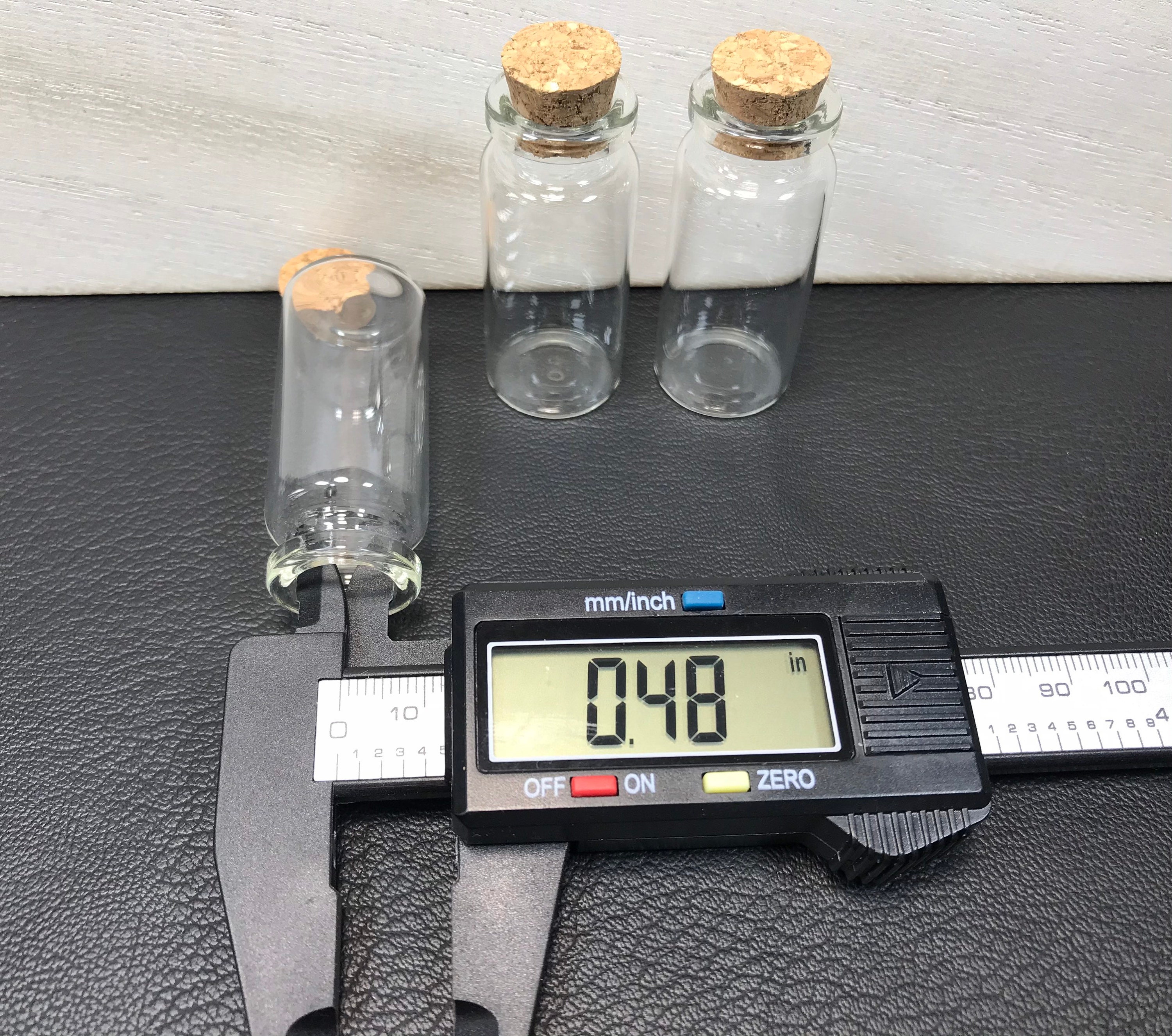 Set of 1 3 or 5 Small Glass Vials With Cork 1.94 Inch Tall Etsy Australia