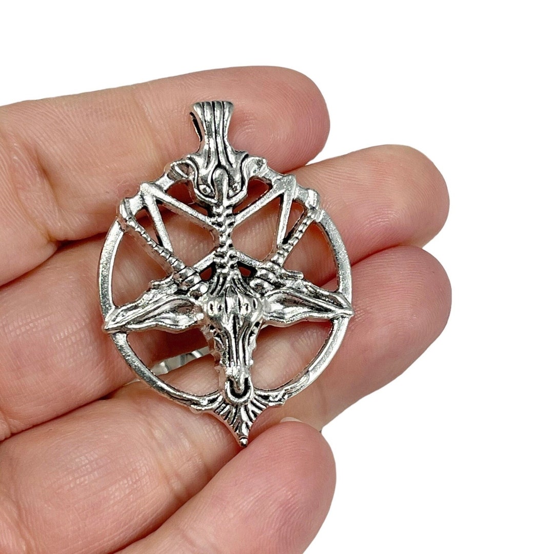 Sterling Silver Inverted Pentacle Pendant With 20 Inch Chain SSNKCHAIN-538-I