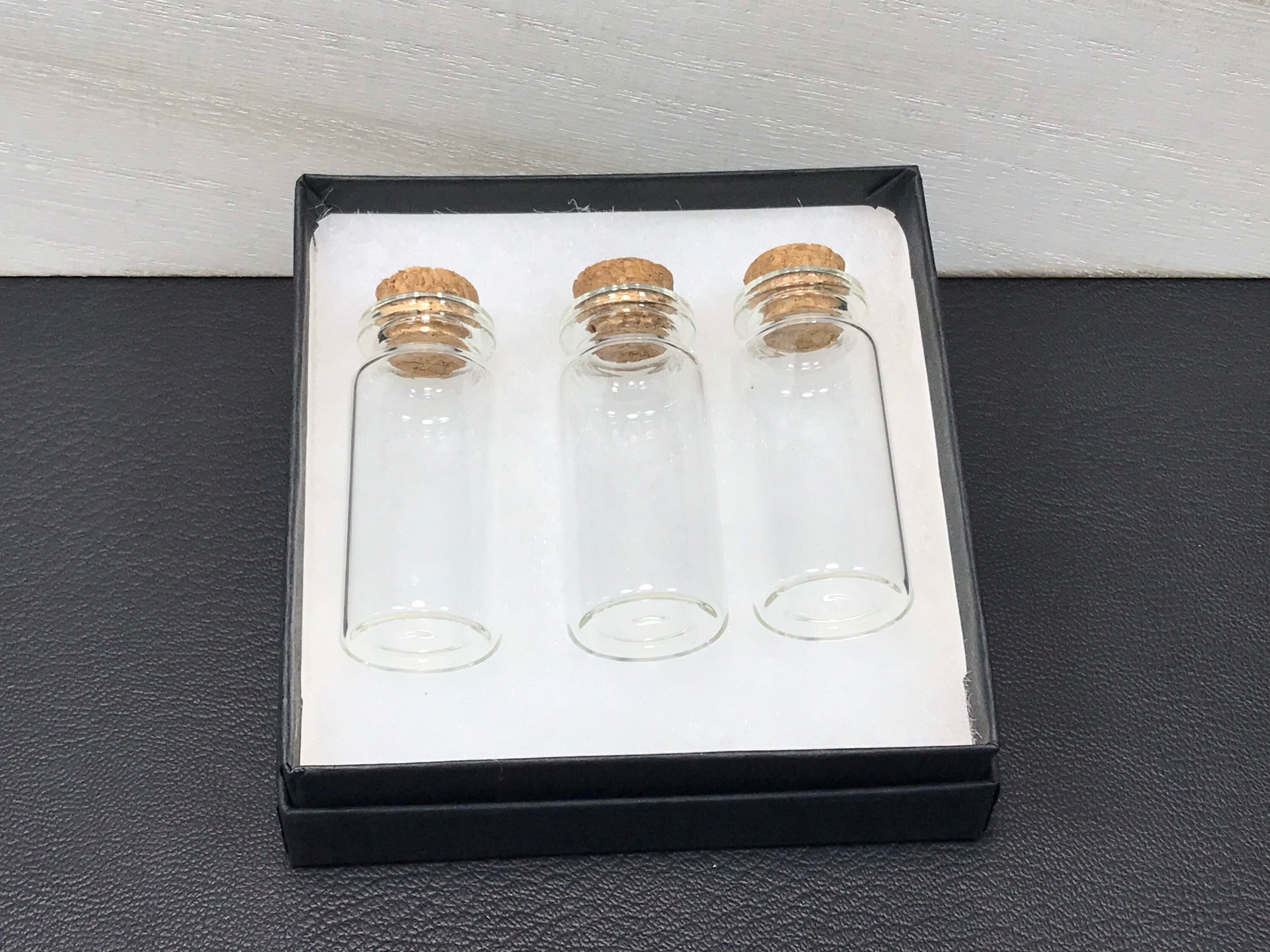 Set of 1 3 or 5 Small Glass Vials with Cork 1.94 Inch Tall Etsy